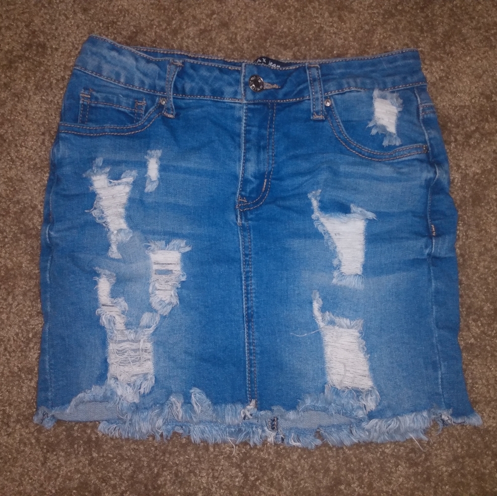 Wax brand jean skirt